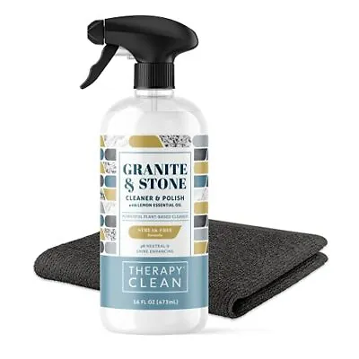 Granite & Stone Cleaner & Polish Kit 16 Oz Clean& Shine For GraniteMarbleStone • $27.55