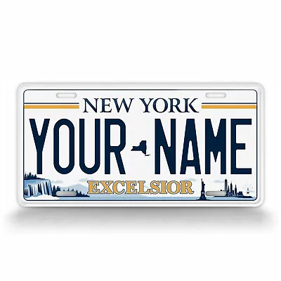 New York Excelsior PERSONALIZED CUSTOM ALUMINUM LICENSE PLATE Tag Any Text • $16.65