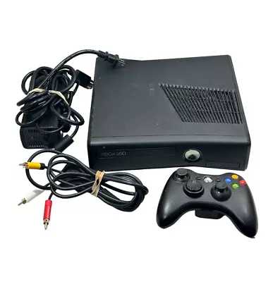 Microsoft Xbox 360 S Slim 1439 4GB Console System Bundle - Tested And Works • $109.99