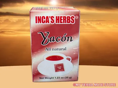 Inca's Herbs - Yacón - 25 Tea Bags - Free Shipping • $9.63