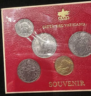 Seven Coin Vatican City Uncirculated Souvenir Set In Original Packaging F1855 • $3.15