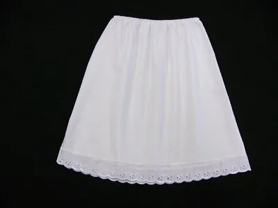 Plus Size White Half Slip Petticoat Lengths From 23 -40  Size 18-20 • £9.99