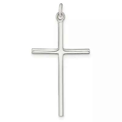 Sterling Silver Polished Cross Pendant Gift For Women Men • $44