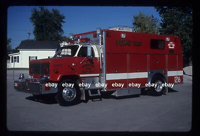 Manhattan IL 1988 Chevrolet Marion Rescue Fire Apparatus Slide • $5