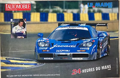 Vintage/McLaren/Le Mans/Poster/24 Hour/Car Race/1995/France • £18.04