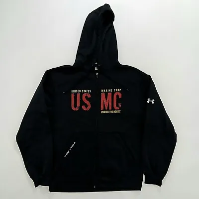 Under Armour USMC United States Marine Corps Men's Hoodie Size M Black • $25