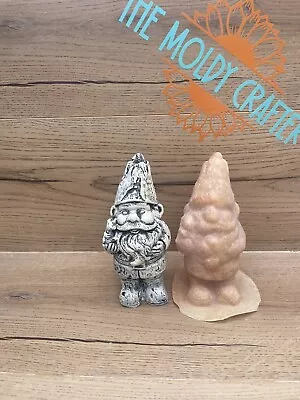 Latex Rubber Mould Mold Garden Gnome Holding Squirrel Garden Ornament DIY Craft • £9