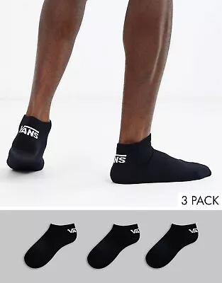 Vans Low Trainer Socks 3 Pack - Black - US 9.5-13 • $30