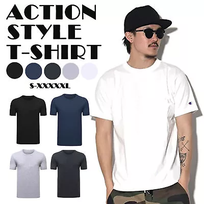 Men's T-shirt Plain Blank 100% Heavy Cotton Basic Tee Short Sleeve Large S - 5XL • $11.65