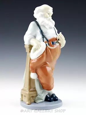 Lladro Figurine SANTA'S BUSIEST HOUR SANTA CLAUS WITH CLOCK #5711 Retired Mint • $116.10