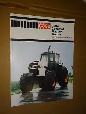 Vintage 1980's JI Case 3294 Tractor Sales Brochure  • $8