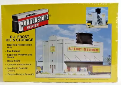 Walthers Cornerstone 933-3220 N Scale R.J. FROST ICE & STORAGE Kit • $44.80