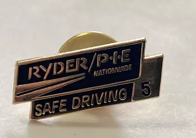 Ryder/P.I.E 5 Year Safe Driving Award 3/4” Wide Pressure Back Lapel Pin • $3.99