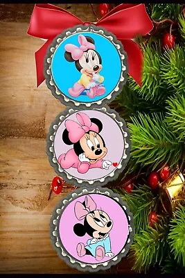 Baby Minnie Mouse Christmas Tree Holiday Ornament • $10.50