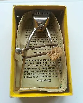 Vintage France For Germany Import Manual Hand Hair Clipper REPS In Box ! (ПиК) • $42.46