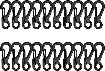 Swatom Mini Alloy Carabiner Clip Tiny Spring Snap Hook Carabiners For Backpack K • $17.57