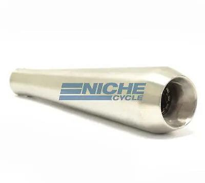 13  Big Mouth Reverse Cone Stainless Steel Muffler Megaphone Brushed 1.75  • $99.90