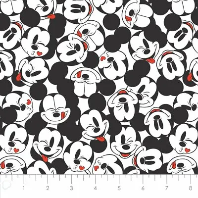 Disney's It's A Mickey Thing Tossed Cotton Fabric By The Yard • £14.41