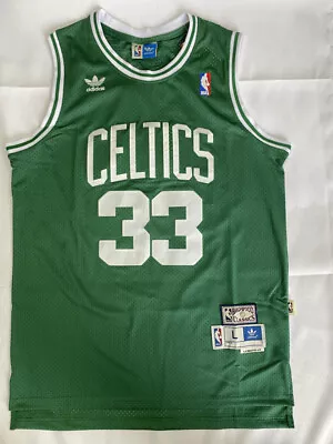 Retro Larry Bird #33 Boston Celtics Basketball Jerseys Stitched Green • £19.80