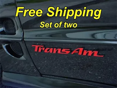 Side Door Emblem Overlays Letters For 1993-2002 93-02 Firebird Trans Am Set • $11.24