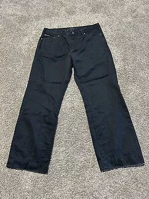 Calvin Klein Pants Mens Size 36 Black Straight Leg 36x30 Low Rise - 7465 • $15.99