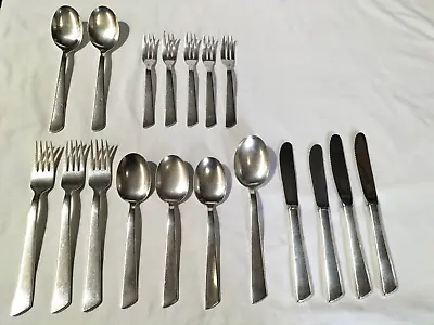 Rare German Art Deco Cutlery Rostfrei Solingen Vintage Forks Spoons Knives X 18 • $118.95
