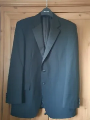 M&s Man Evening Wear 2 Piece Dj  Suit Jacket 42” Medium Trousers W38” L31” • £15