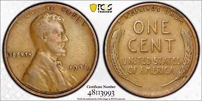 1936 Lincoln Wheat Cent / Penny - DDO FS-101 - PCGS VF20 - Doubled Die Obverse! • $129.99