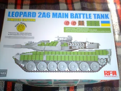 Ryefield Model 1/35 Scale German Leopard 2a6 Main Battle Tank Ukrain Army • £26