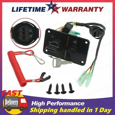 704-82570-12-00 For Yamaha Outboard Single Engine Key Switch Panel With Lanyard • $42.49