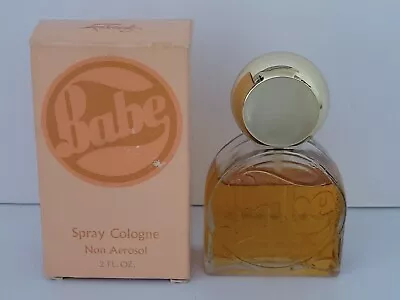 Rare Vintage 1976 Fabarge BABE Spray Cologne 2fl Oz Open Box 90% Full Bottle  • $79.99