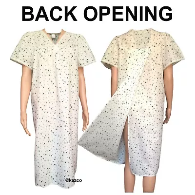 £16.95 • Buy Incontinence Nightdress Back Opening Ladies Hospital Nightie Size 8 To 30