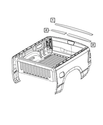 New Genuine Mopar Spoiler Tailgate OE 68292635AC • $73.50