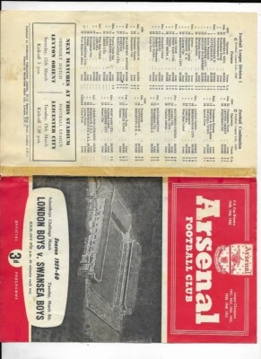 £12.50 • Buy RARE ARSENAL PROGRAMME - LONDON BOYS V SCOTTISH BOYS - 8 MARCH 1959