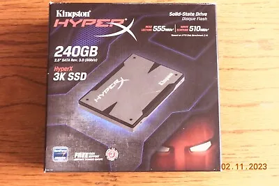 Kingston HyperX 3K SH103S3/240G 2.5  240GB SATA III MLC SSD Solid State Drive • £50