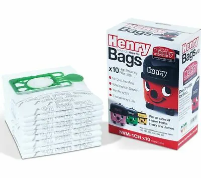 NUMATIC Hepaflo Filter Bag NVM-1CH - Pack Of 10 - DAMAGED BOX • £8.62