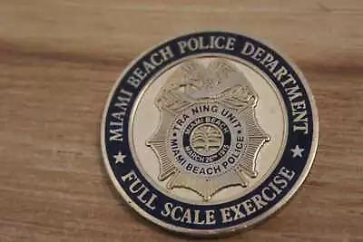 Miami Beach Police Department Full Scale Exercise Challenge Coin • $10