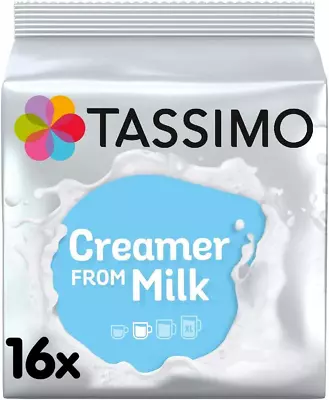 Tassimo Milk Creamer Pods X16 Pack Of 5 Total 80 Drinks • £14