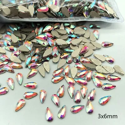 20 50pcs Nail Art Rhinestones Glitter Diamond Crystal Gem 3D Tips DIY Decoration • $3.99