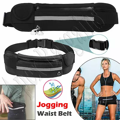 Unisex Sports Running Jogging Waist Travel Bum Bag Phone Keys Mobile Money Belt. • £3.89