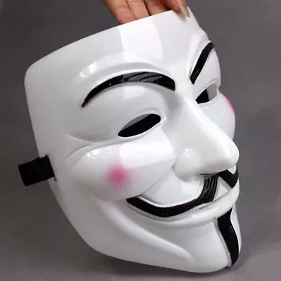 Anonymous V For Vendetta Guy Fawkes Fancy Dress Hallowee Face Mask Creepy Scary • £6.95