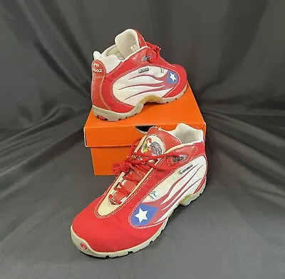 RARE VINTAGE Puerto Rico Flag Flame Dolomite Boots 2002 Release Sz M 9 Preowned • $499.99