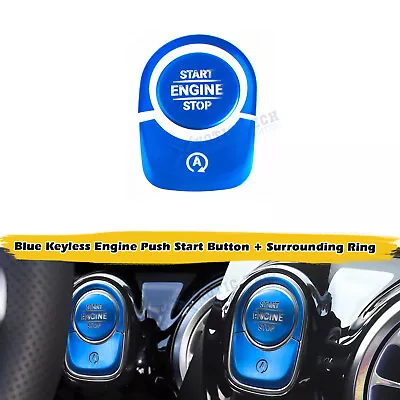 For Benz A-Class CLA-Class Blue Go Engine Start Push Button Cover Accessories 3X • $13.97