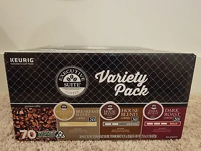 Executive Suite Coffee Keurig K-Cup Variety Pack Or Breakfast Blend Box Of 70  • $18.99