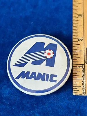 Manic Montreal Defunct Team Soccer NASL North American Soccer League Pin Button • $9.46