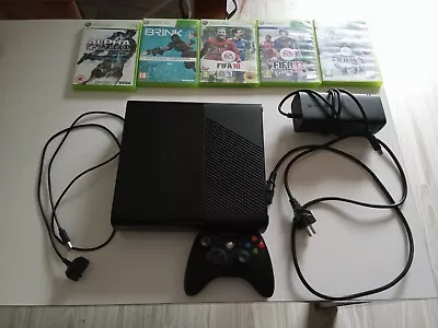 Xbox 360 E 250GB Video Game Console Black 1 Controller Bundle 360E • $105