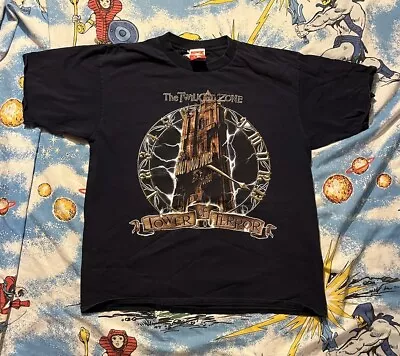 Vintage MGM Studios The Twilight Zone Tower Of Terror Disney T-Shirt XL NAVY EUC • $45