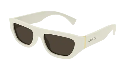 $330.67 • Buy Gucci Sunglasses GG1134S  003 Ivory Brown Man