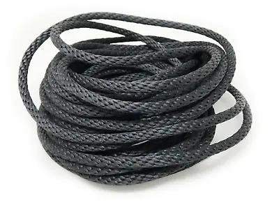 5/16  Black Flagpole Halyard Rope With Cable Core Stainless Steel 50' USA Made • $31.98