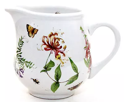 Marjolein Bastin Creamer Cream Pitcher 9 Oz Wildflower Meadow Vintage Ceramic • $12.49